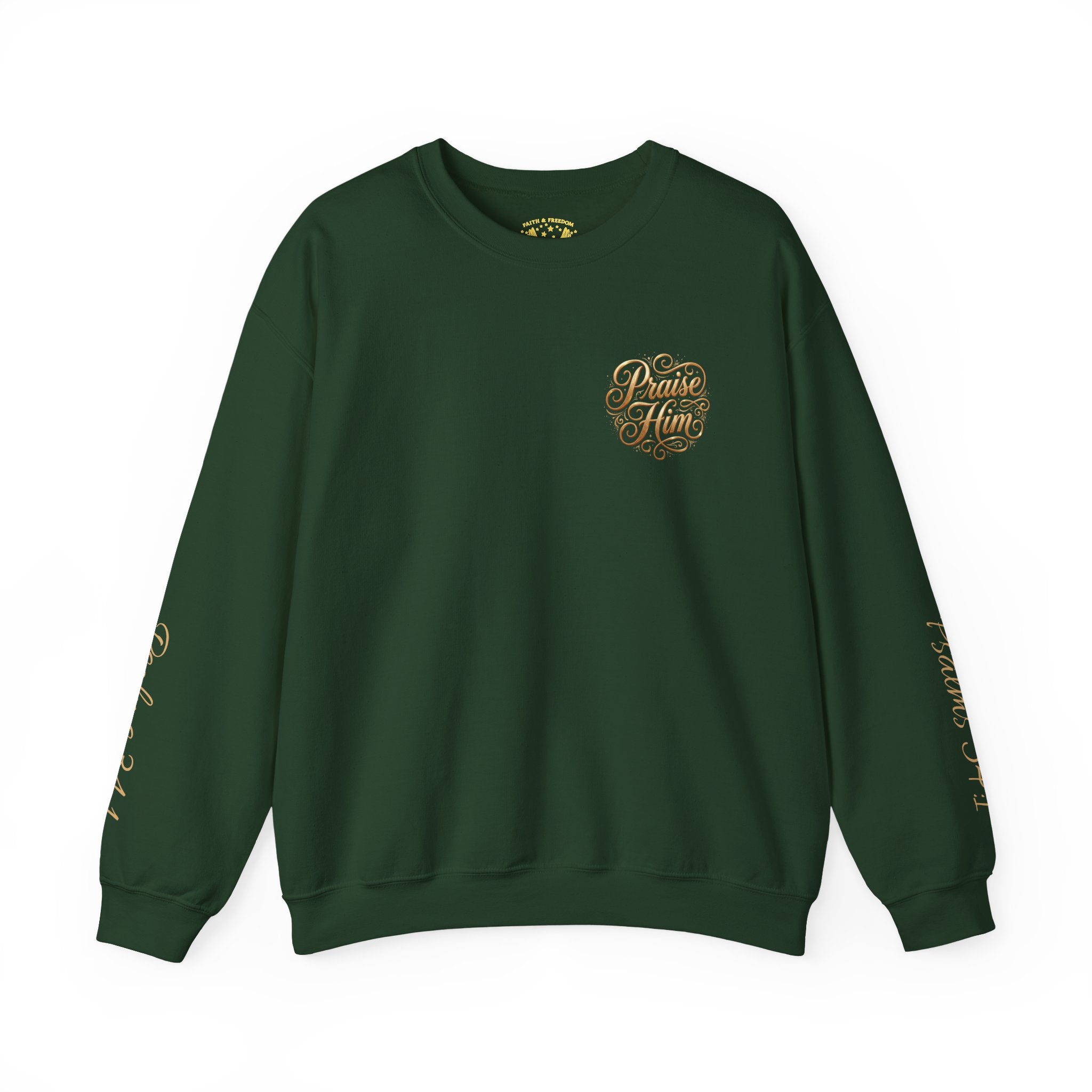 Praise Psalm 150 Sweatshirt | Christian Faith Crewneck Pullover | Inspirational Worship Apparel