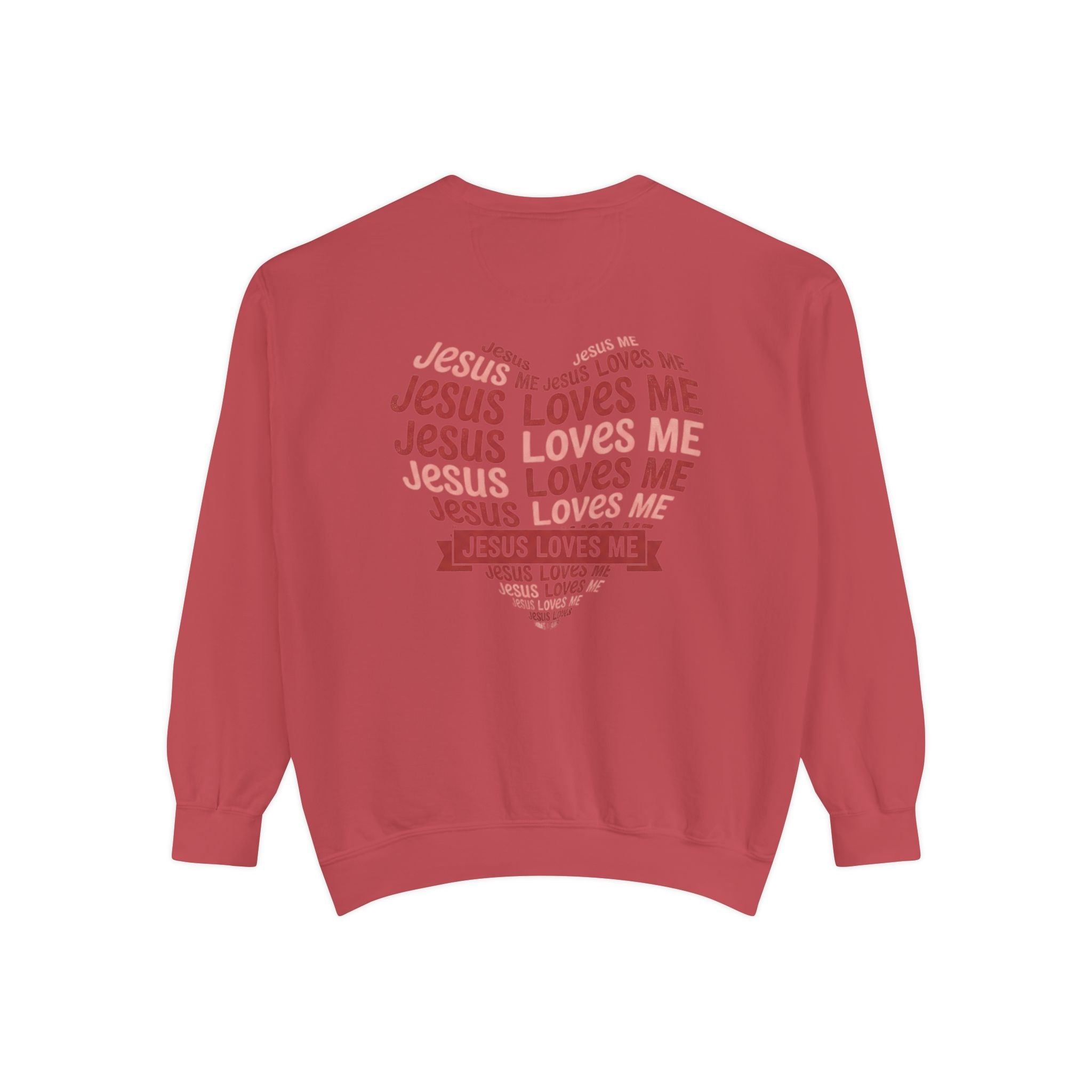 Jesus Loves Me Heart Sweatshirt | Christian Faith Crewneck