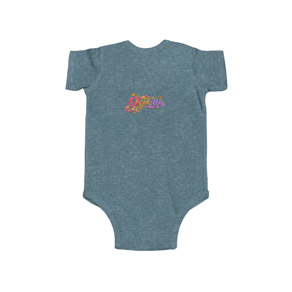 Infant Jesus Floral Script Bodysuit – Christian Baby Onesie | Faith Baby Outfit