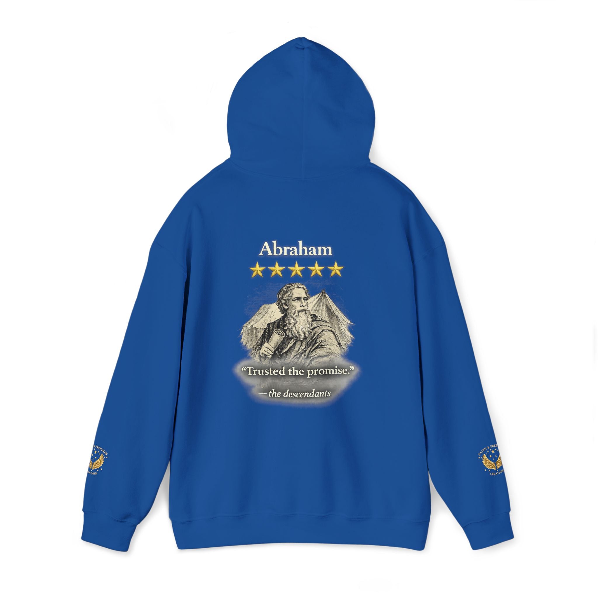 Abraham – Patriarch Hoodie | “I Trusted the Promise” Graphic – Five-Star Faith Series
