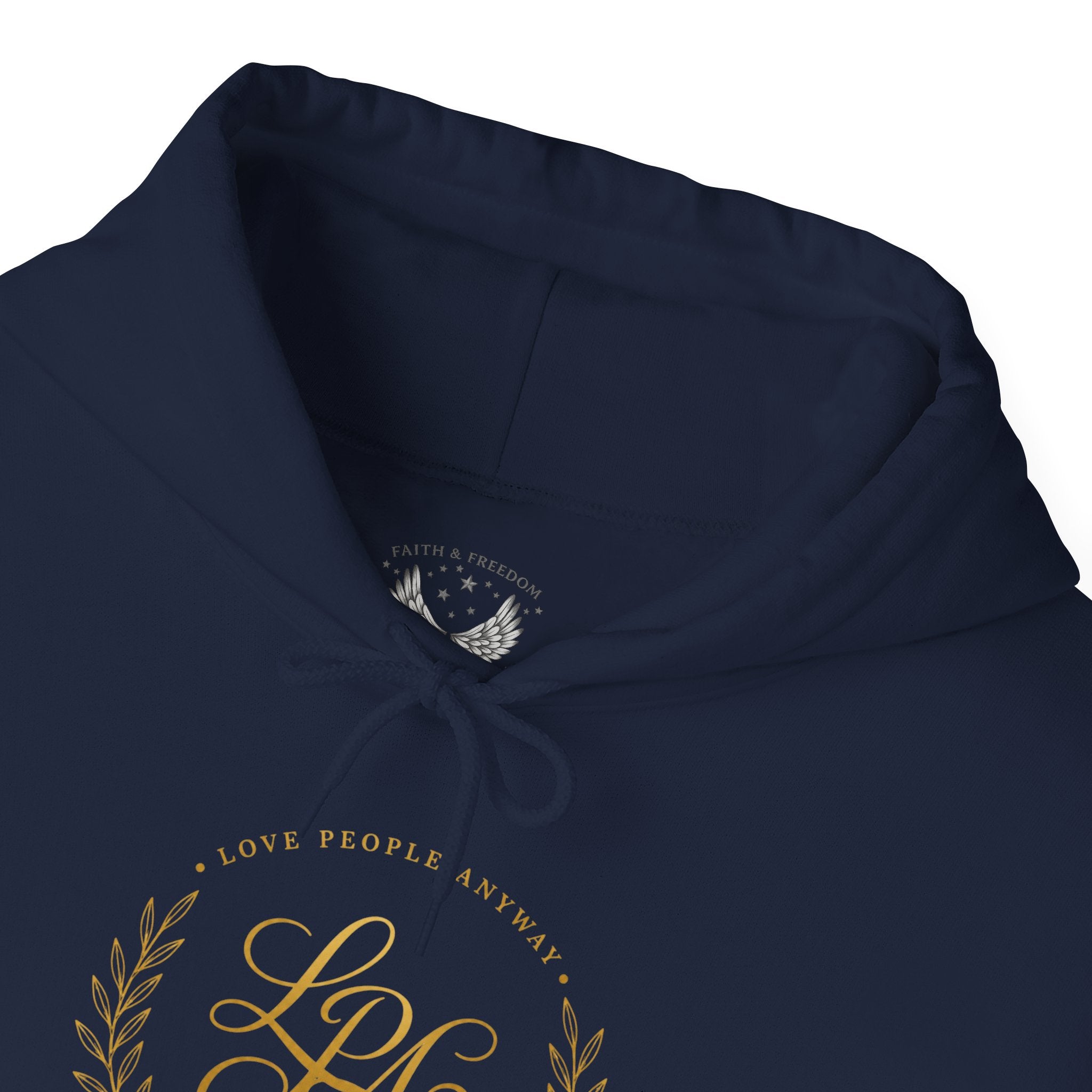 Love People Anyway Hoodie | Inspirational Christian Hooded Sweatshirt | Faith Freedom Creations