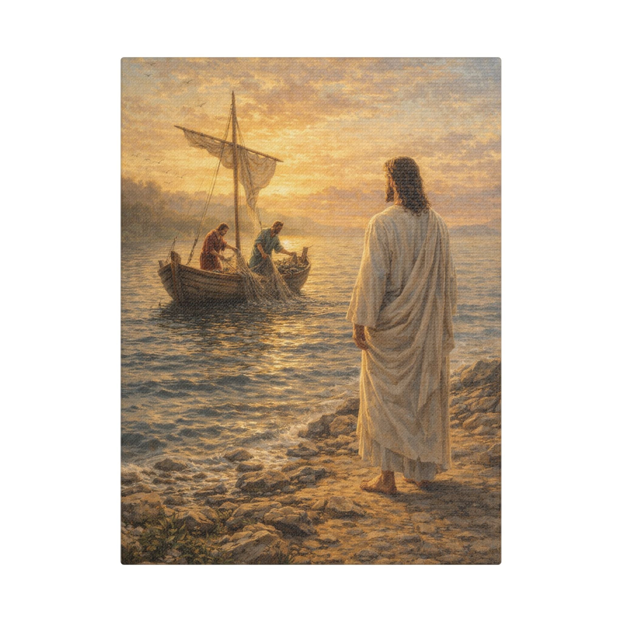 Come Follow Me – Religious Christ Wall Art Canvas Print