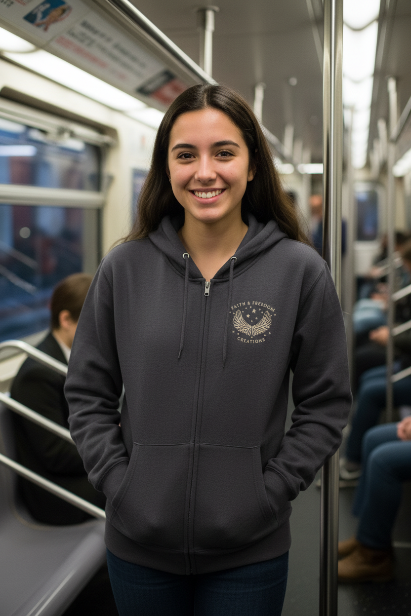Vintage Lion Statue Zip Hoodie – “Surprising Daniel Lion Den Review” Christian Graphic Hoodie