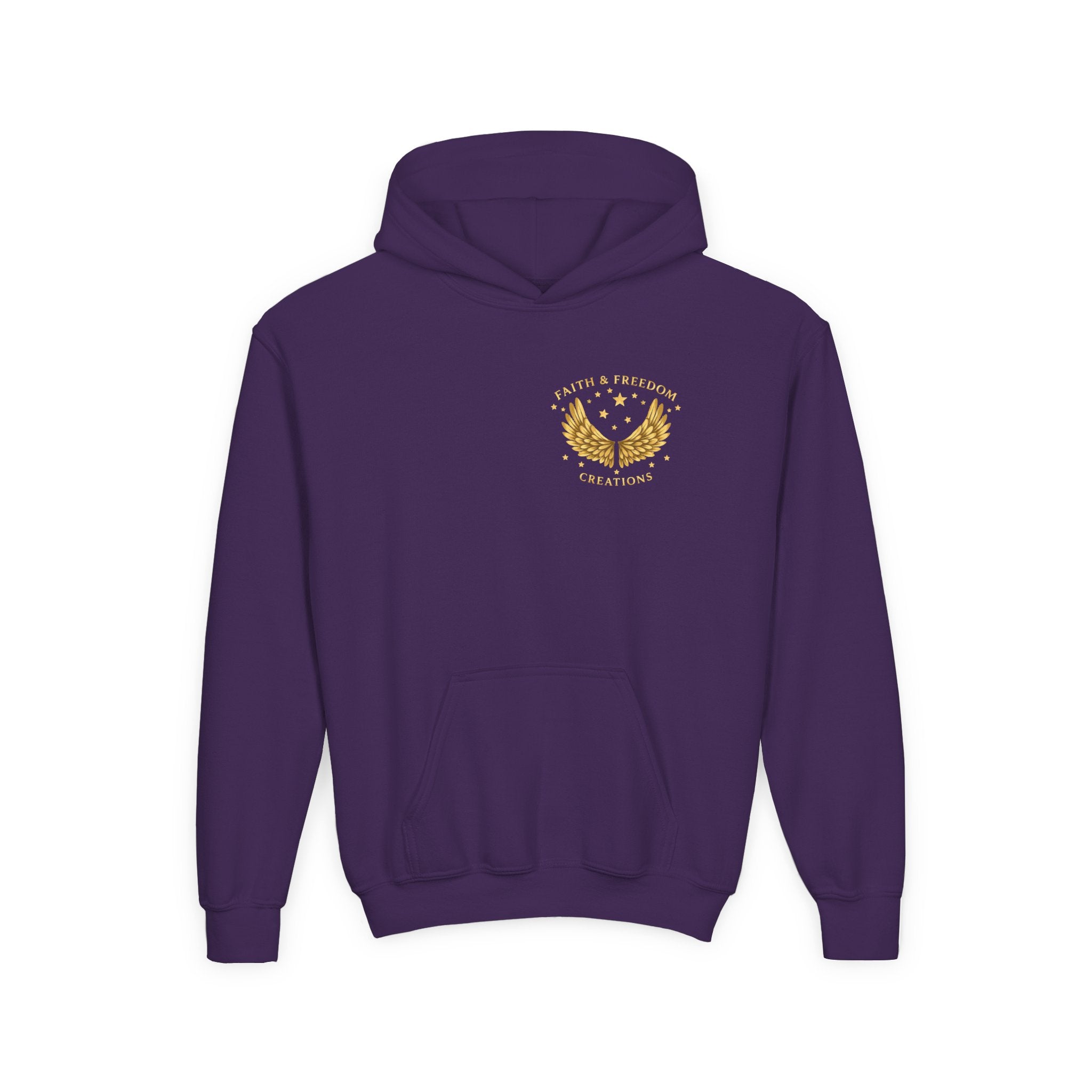 Youth “Be Kind to One Another” Hoodie – Cute Bunny Night Sky Scripture Sweatshirt