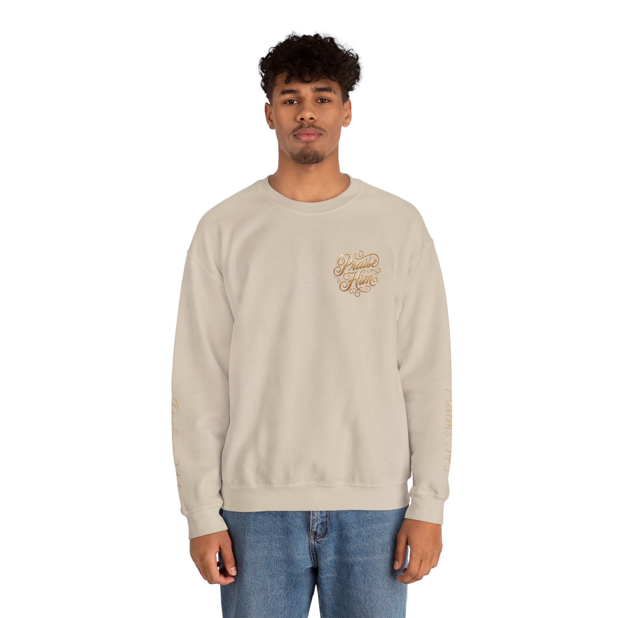 Praise Psalm 150 Sweatshirt | Christian Faith Crewneck Pullover | Inspirational Worship Apparel