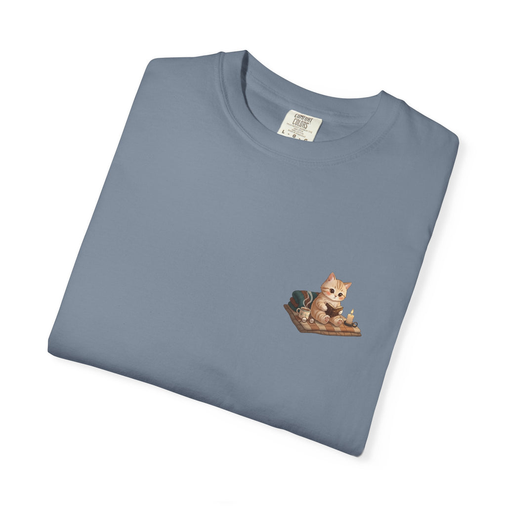 Cozy Cat Prayer T-Shirt — Faith Heart Cat Tee | Christian Cat Lover Shirt