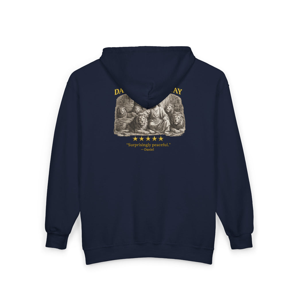 Daniel – Full-Zip Hoodie | Lion’s Den Vintage Graphic – Five-Star Faith Series