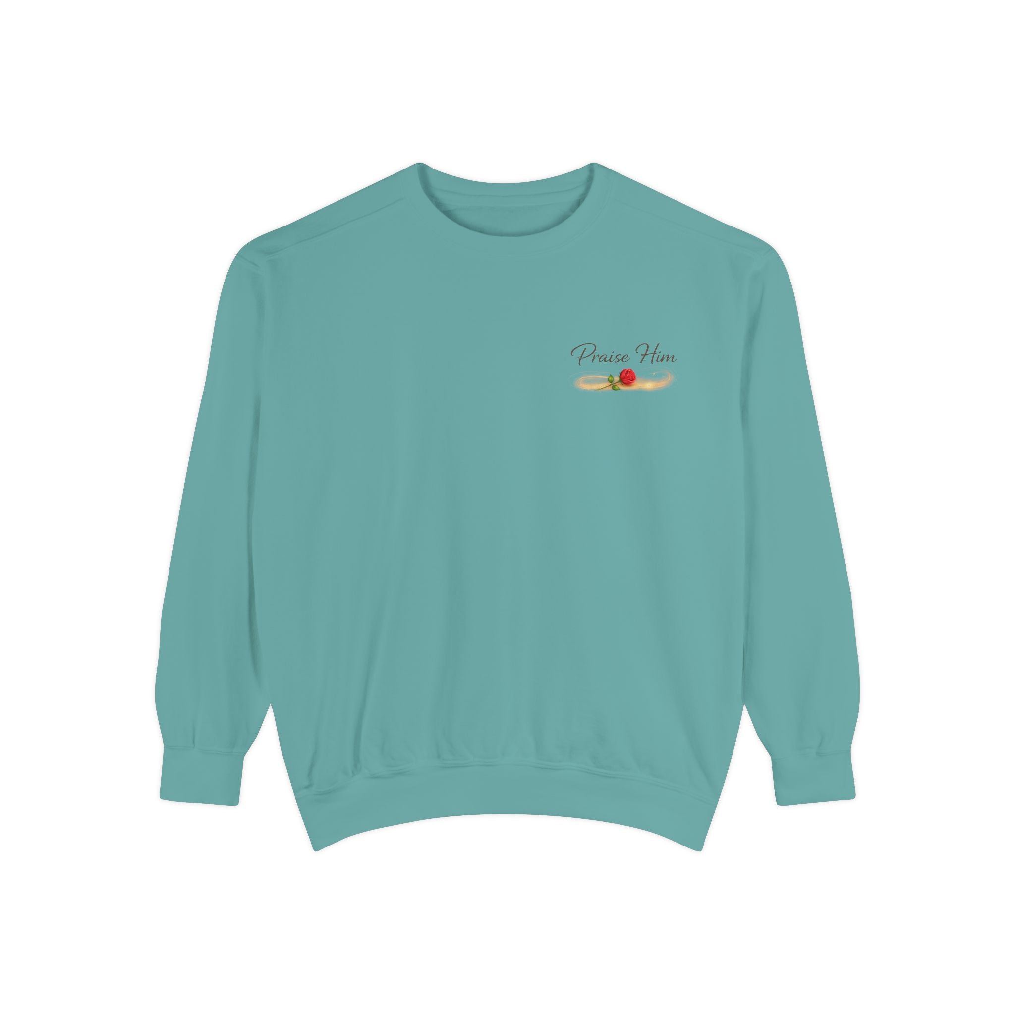 Psalm 34:1 Crewneck Sweatshirt | Inspirational Christian Graphic Sweatshirt | Faith Apparel