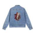 Denim Jacket — Vintage Jesus on Horseback Back Artwork