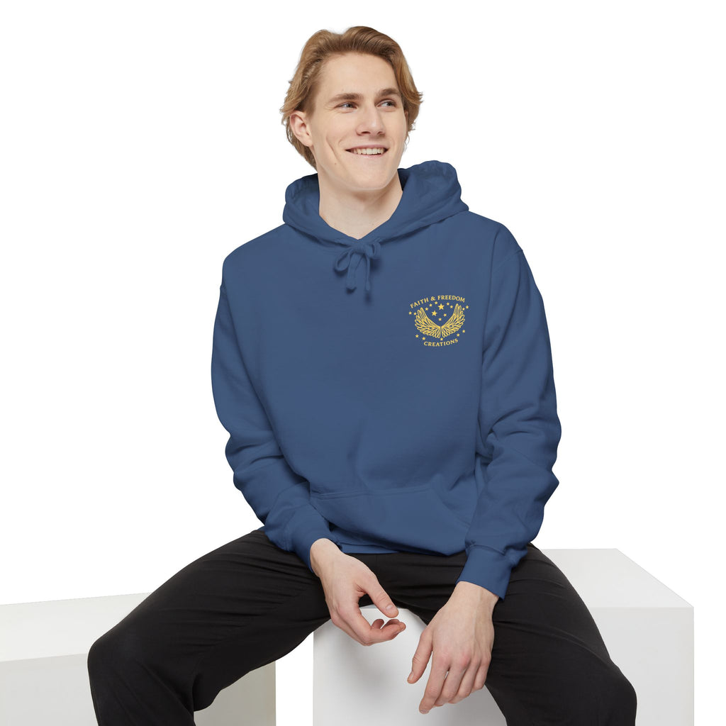 Manna Catering Co. – Hoodie | “Manna Review” Vintage Graphic – Five-Star Faith Series