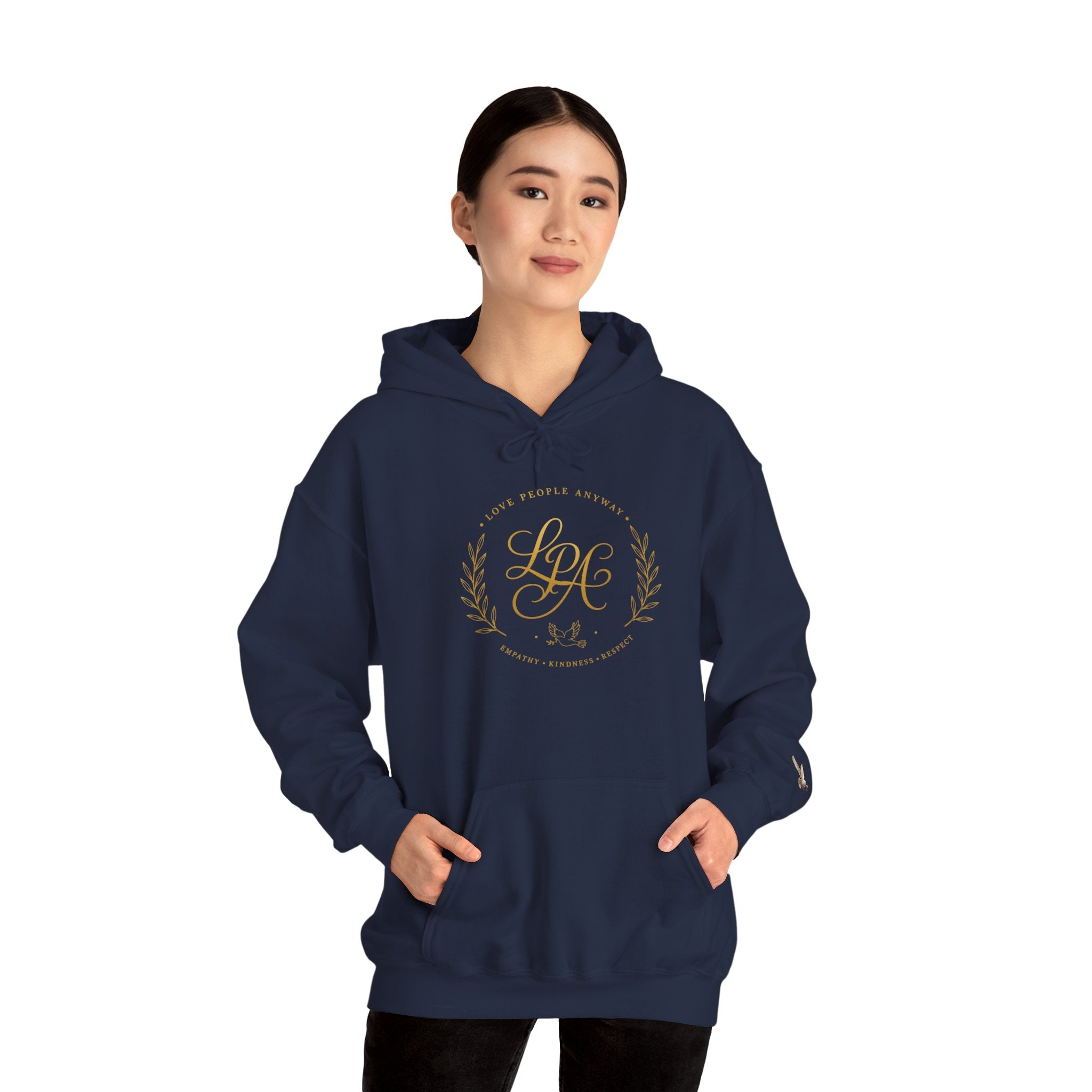 Love People Anyway Hoodie | Inspirational Christian Hooded Sweatshirt | Faith Freedom Creations