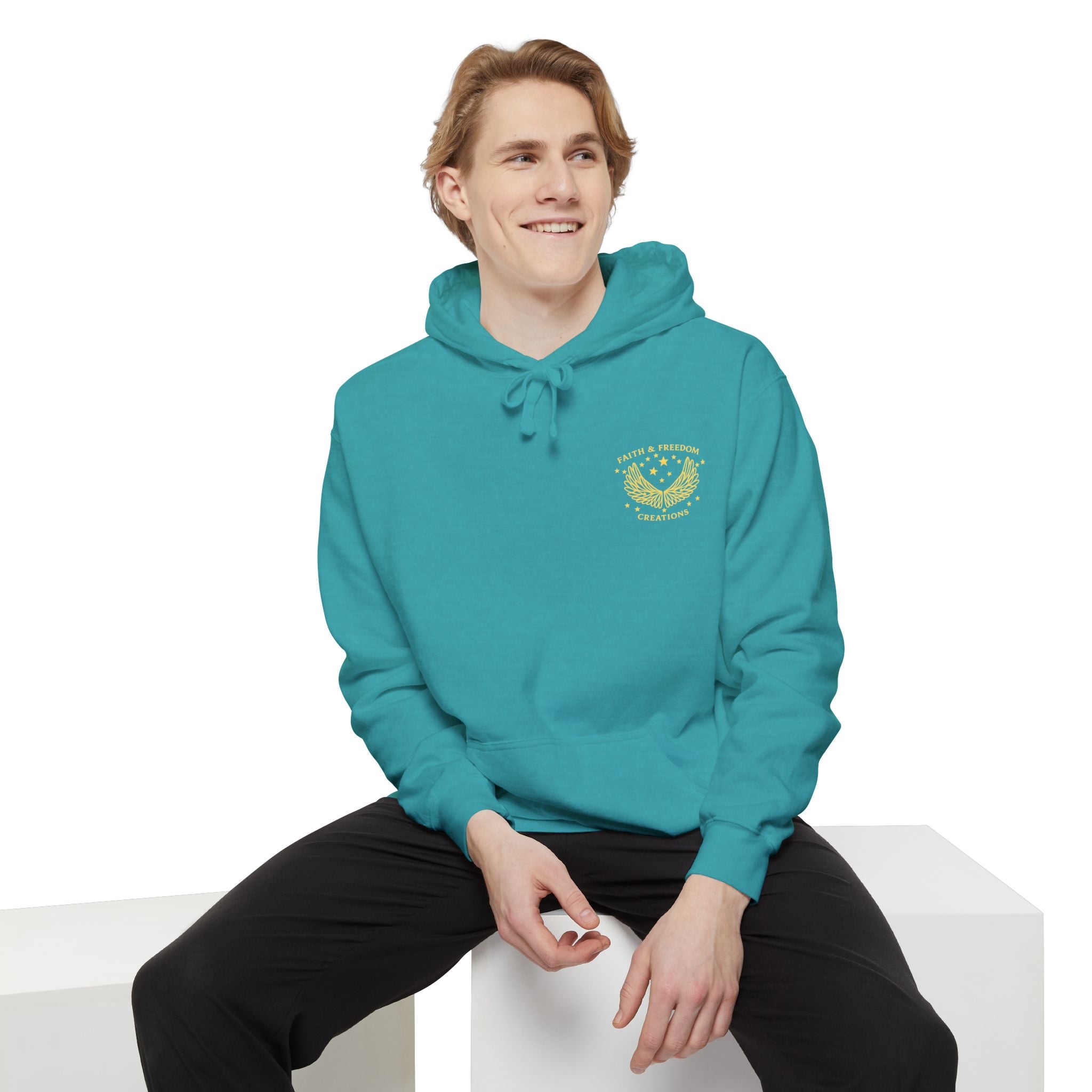 Manna Catering Co. – Hoodie | “Manna Review” Vintage Graphic – Five-Star Faith Series