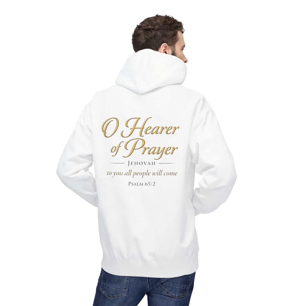 Prayer Hoodie – “O Hearer of Prayer” Psalm 65:2 Christian Pullover | Faith & Freedom Creations
