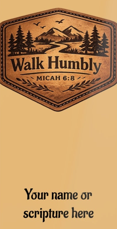 Walk Humbly Personalized Metal Bookmark | Micah 6:8 Scripture Bookmark | Custom Christian Gift