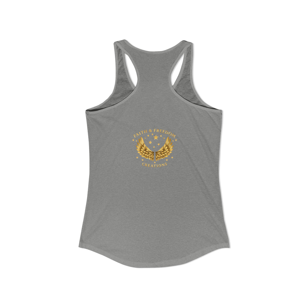 Cherish Loyalty – Women’s Racerback Tank | Inspirational Faith Graphic