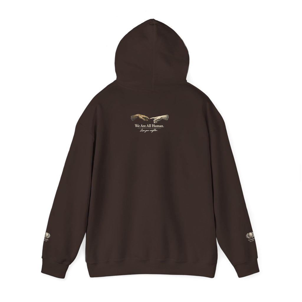 “Love People Anyway” Hoodie – Inspirational Script Graphic Sweatshirt | Compassion Message Pullover