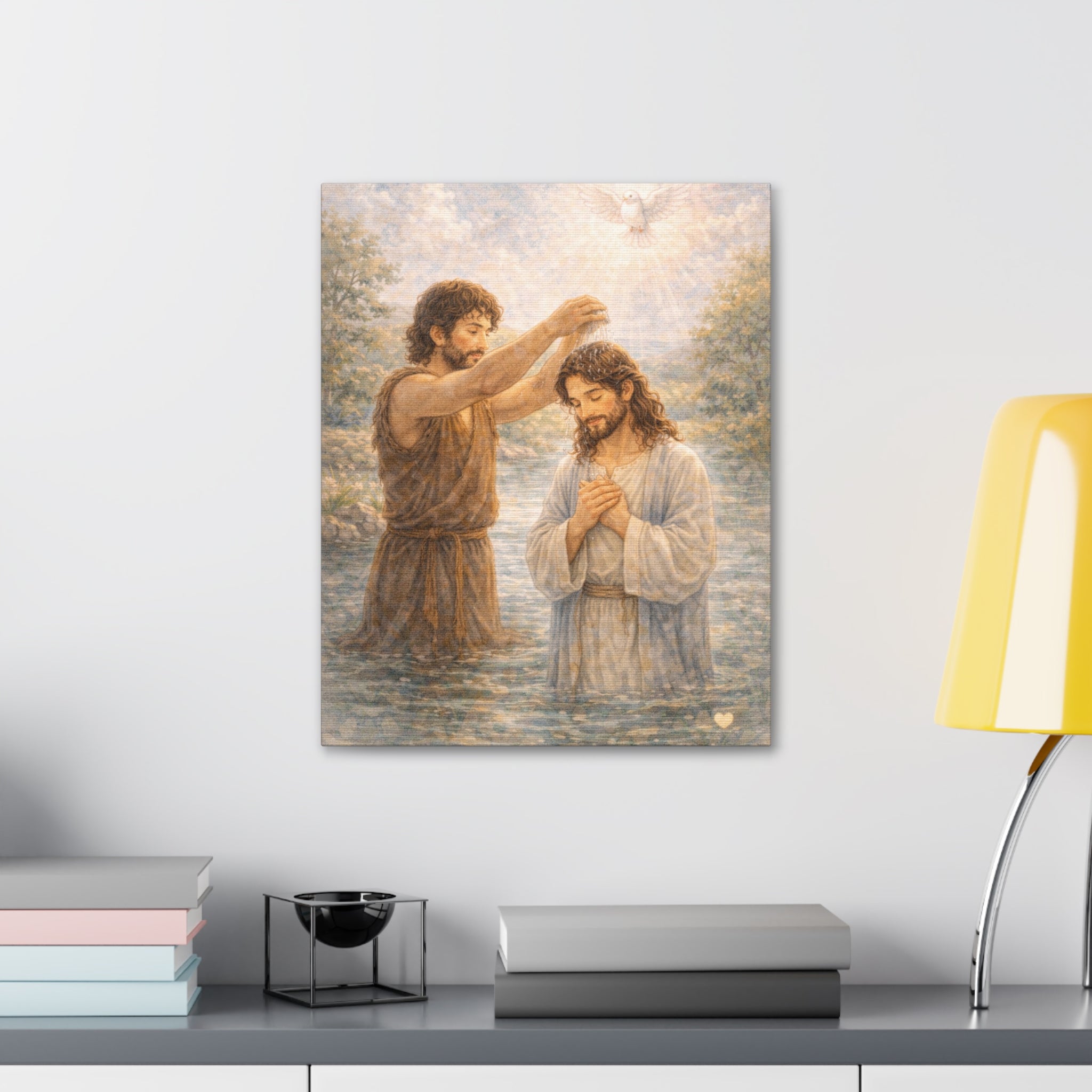 Jesus Is God’s Beloved Son Canvas — Baptism of Jesus (Matthew 3:17)