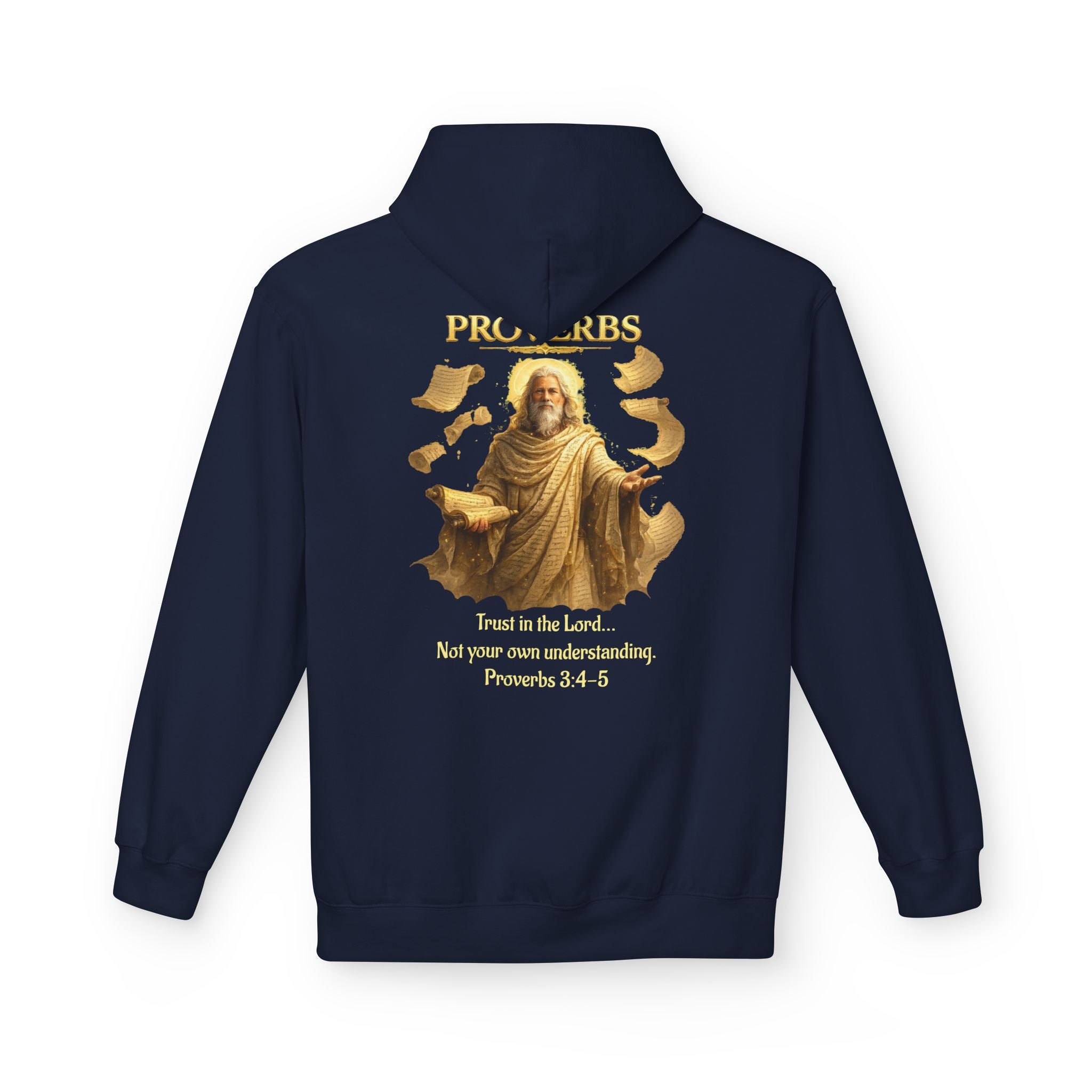 Proverbs “Trust in the Lord” Hoodie – Christian Scripture Pullover | Proverbs 3:5 Faith Sweatshirt