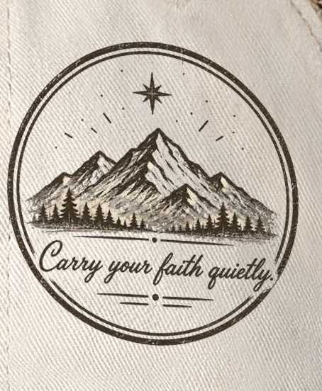 Carry Your Faith Quietly Women’s Washed Mesh-Back Cap | Faith Freedom Creations Christian Hat