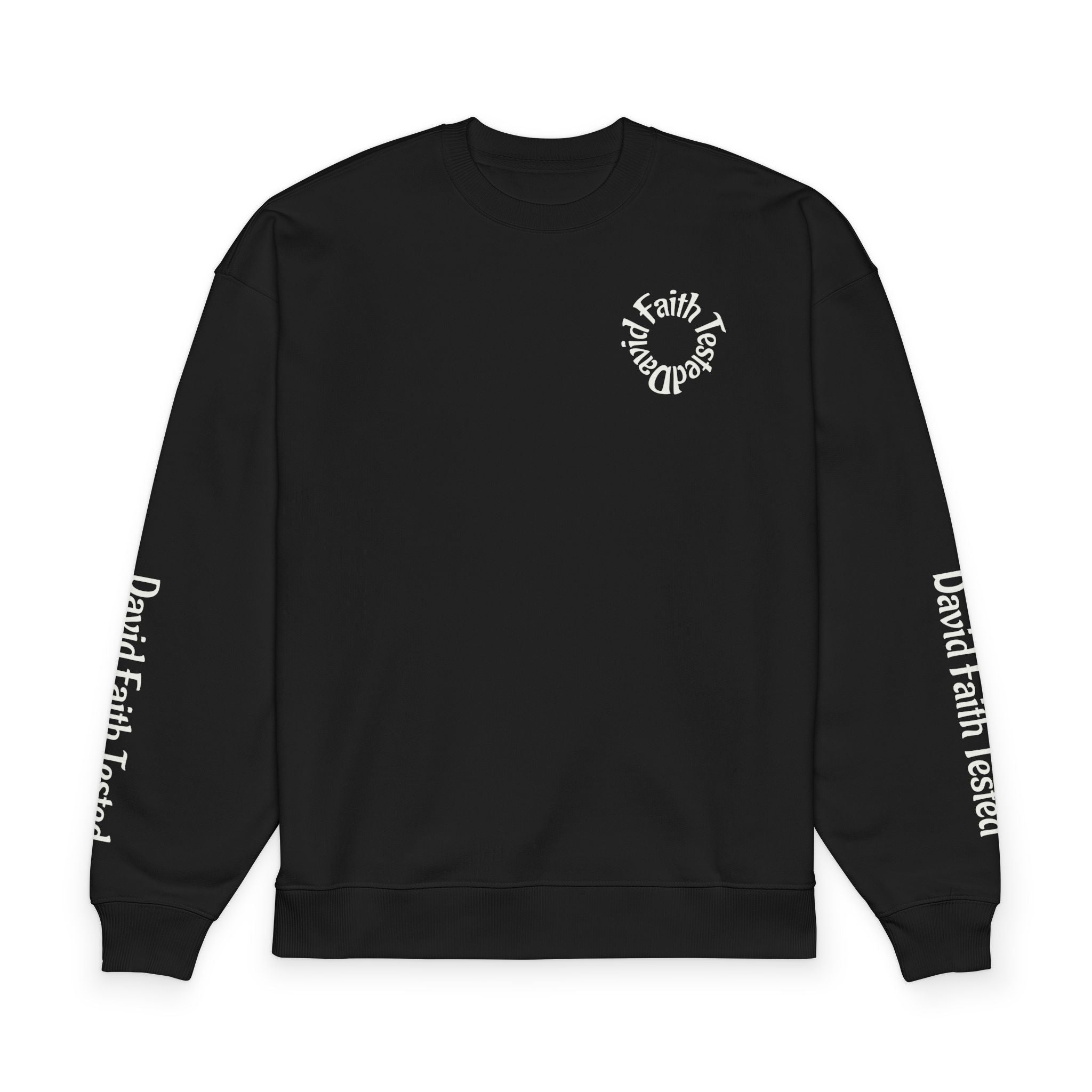 David King Crewneck Sweatshirt — 'Chosen by God' Faith Graphic Pullover
