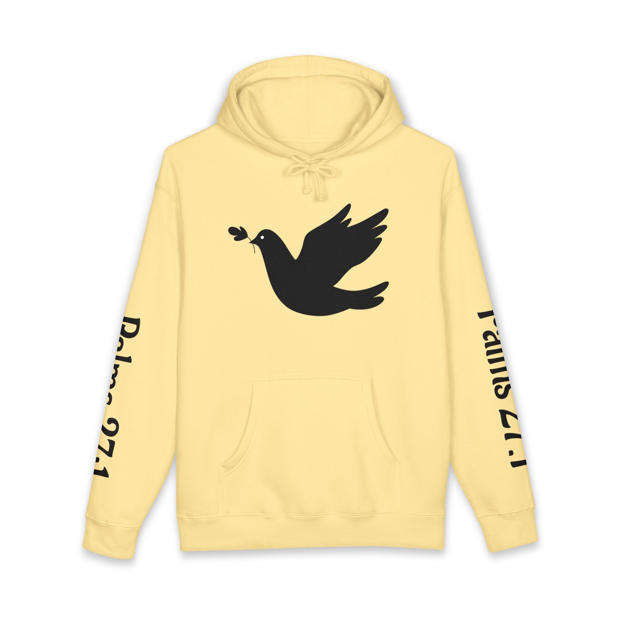 Psalm 27:1 Dove Hoodie – “The Lord is My Light & Salvation” Christian Sweatshirt | Faith Scripture Hoodie