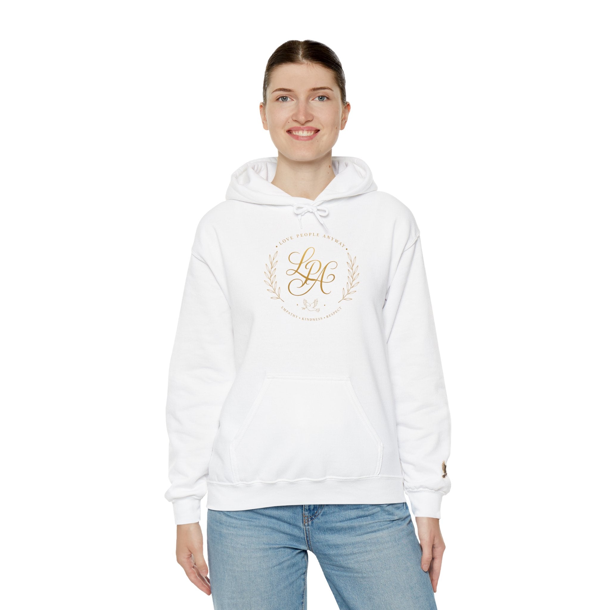 Love People Anyway Hoodie | Inspirational Christian Hooded Sweatshirt | Faith Freedom Creations