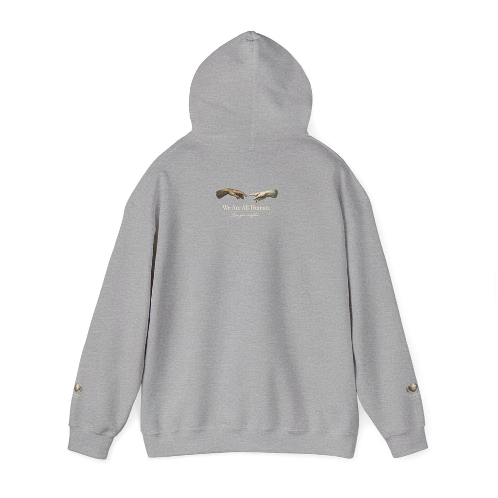 “Love People Anyway” Hoodie – Inspirational Script Graphic Sweatshirt | Compassion Message Pullover