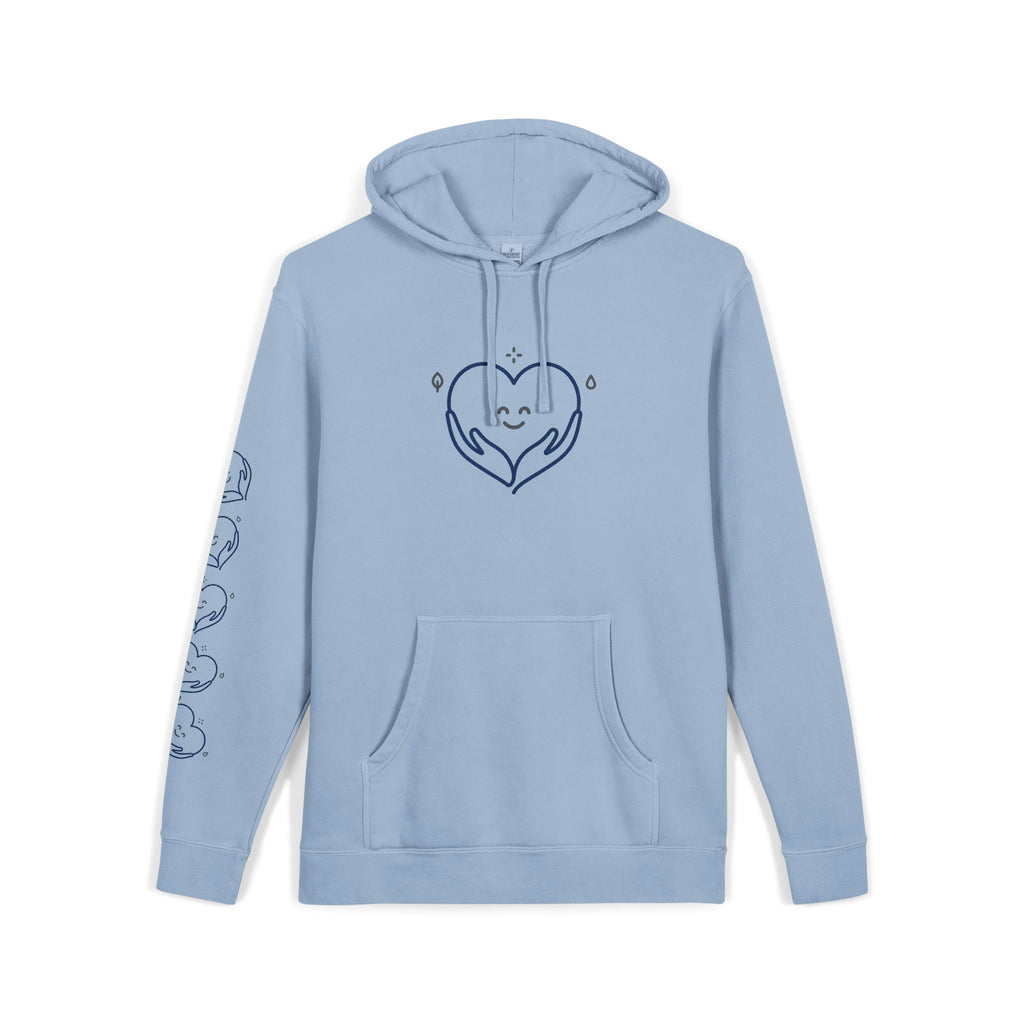 Kindness Changes Everything Hoodie – Heart Graphic Pigment-Dyed Sweatshirt