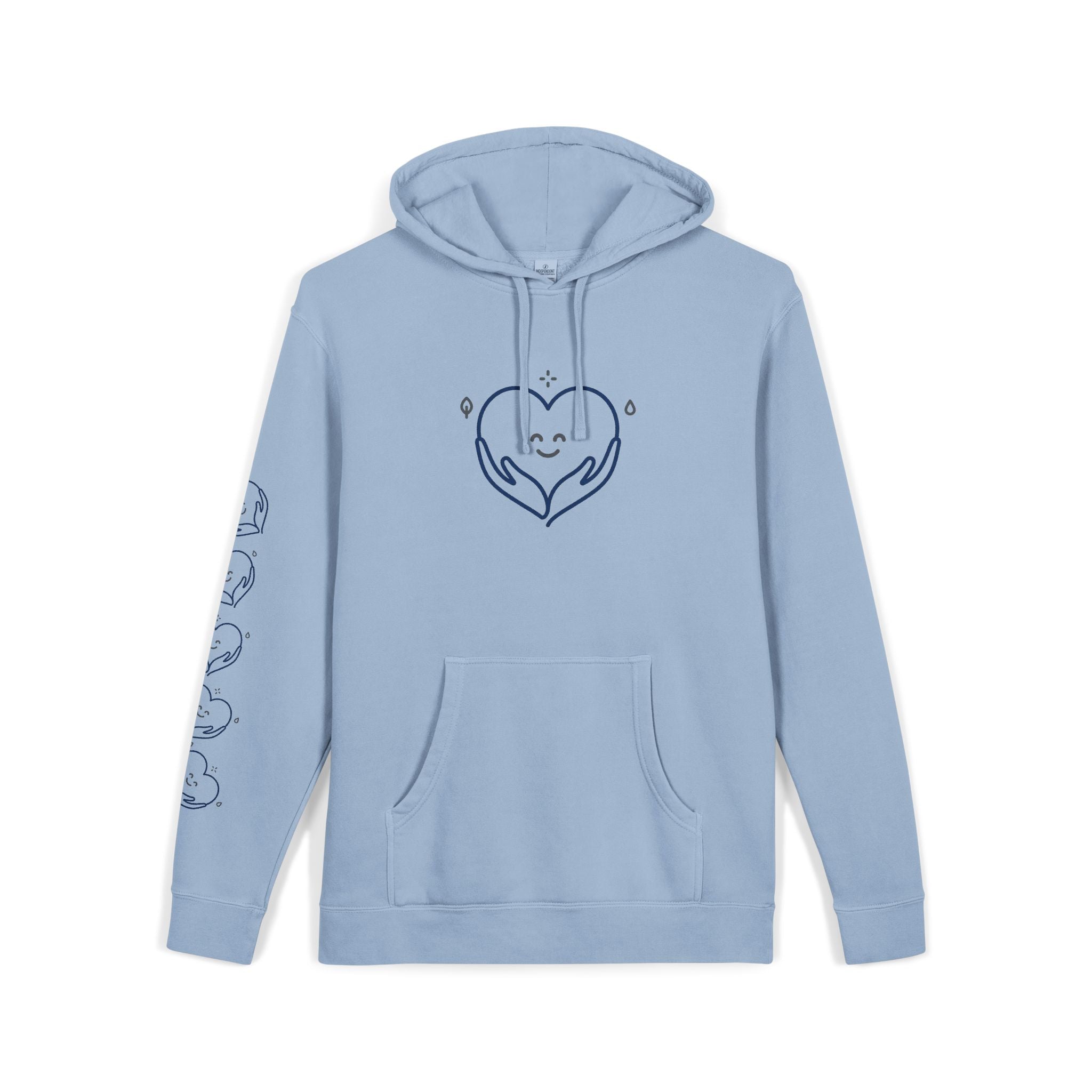 Kindness Changes Everything Hoodie – Heart Graphic Pigment-Dyed Sweatshirt