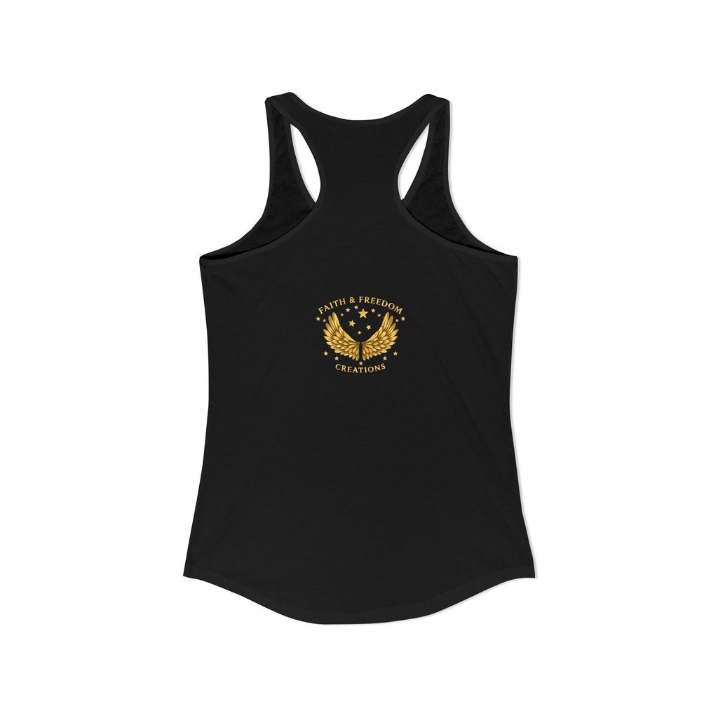 Delilah’s Salon – Women’s Racerback Tank | Vintage Review Graphic – Five-Star Faith Series