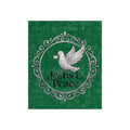 Crushed Velvet Blanket — 'Jesus Is Peace' Dove Throw (Christmas & Inspirational Gift)