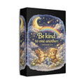 Be Kind to One Another Canvas — Bunny & Bear Nursery Wall Art (Ephesians 4:32)