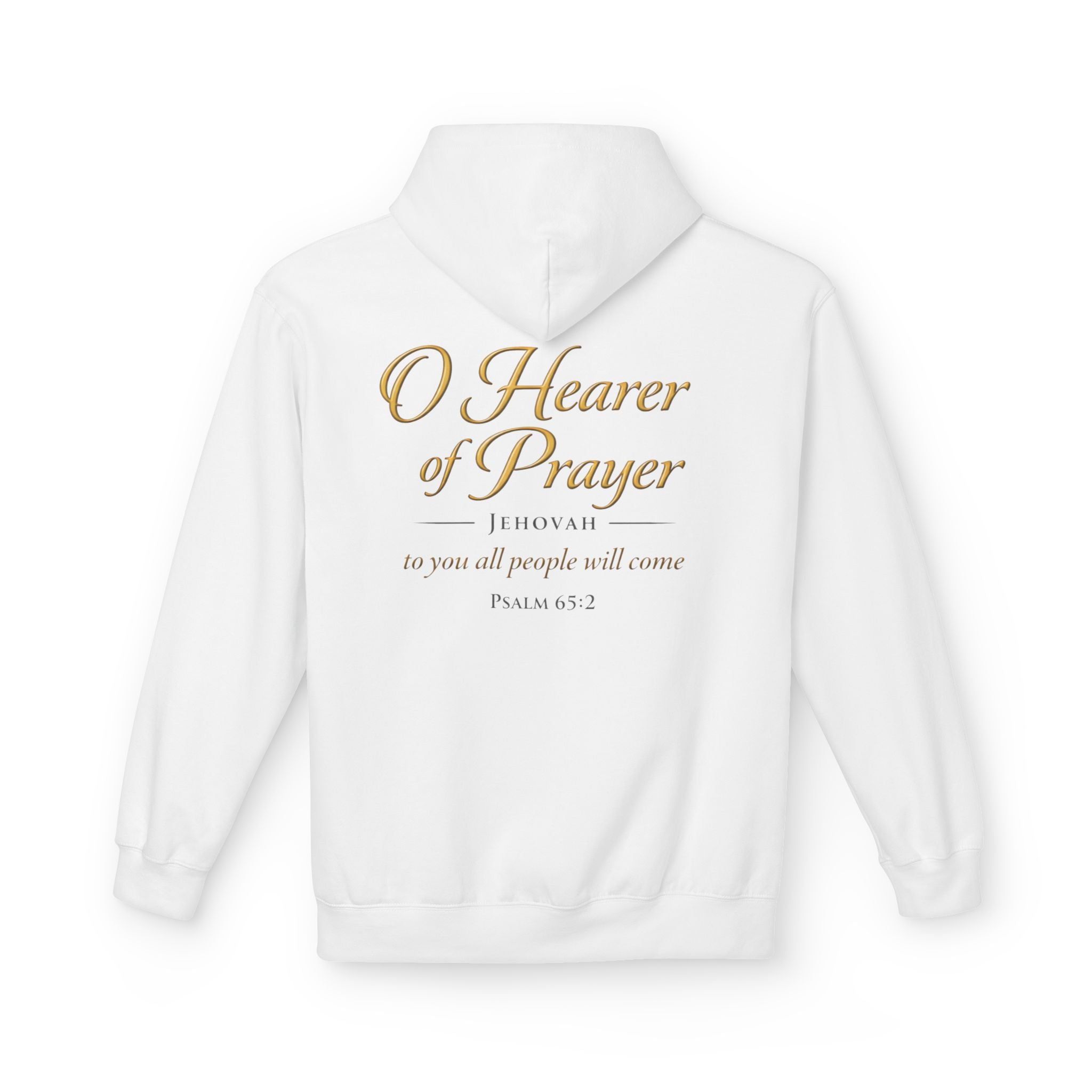 Prayer Hoodie – “O Hearer of Prayer” Psalm 65:2 Christian Pullover | Faith & Freedom Creations
