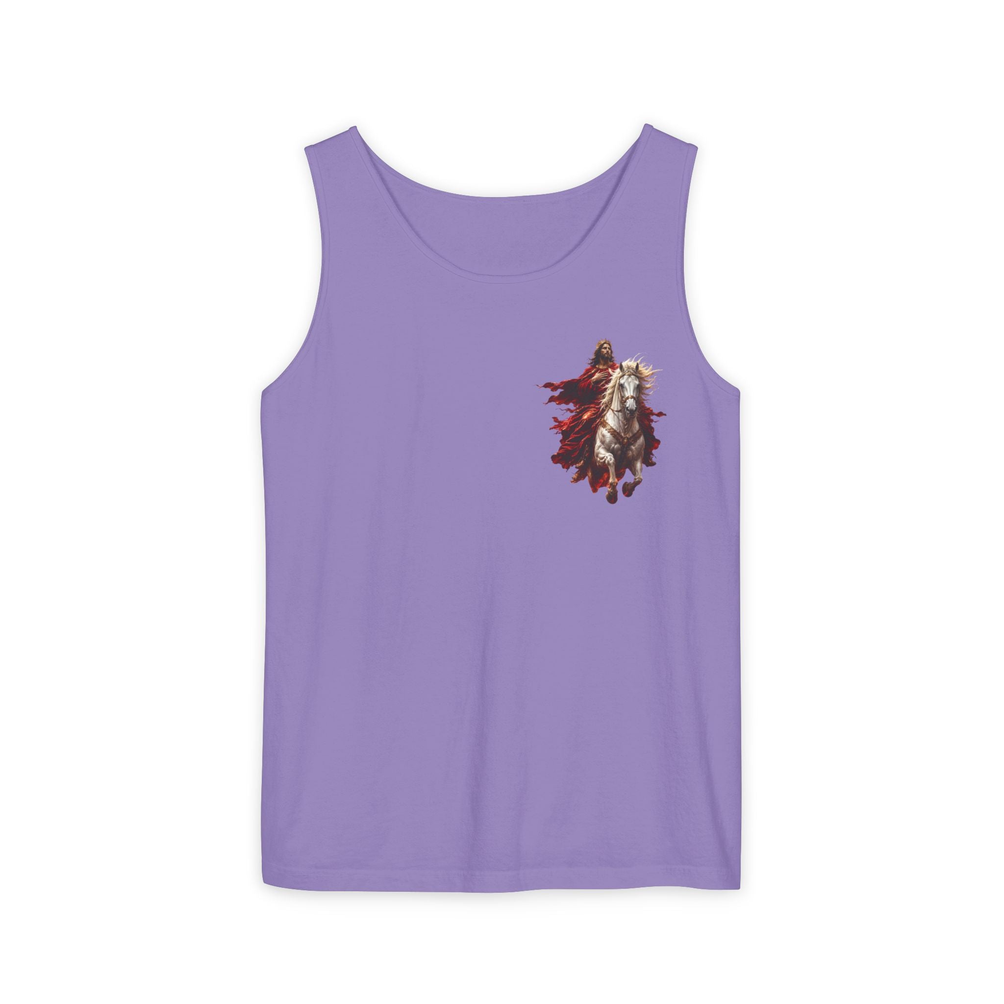 Jesus Second Coming Tank Top | Jesus on White Horse Christian Tank | Inspirational Faith Apparel