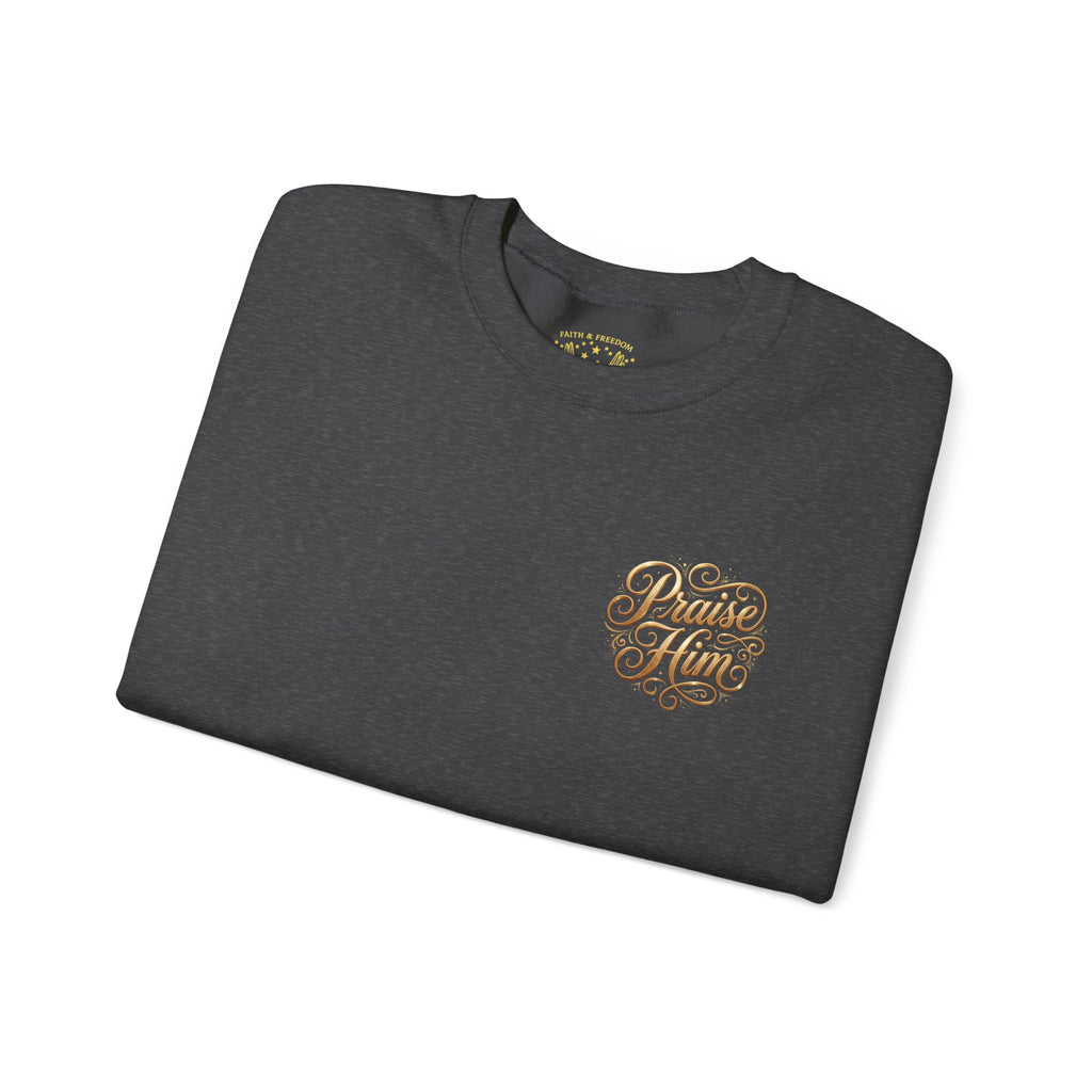 Praise Psalm 150 Sweatshirt | Christian Faith Crewneck Pullover | Inspirational Worship Apparel