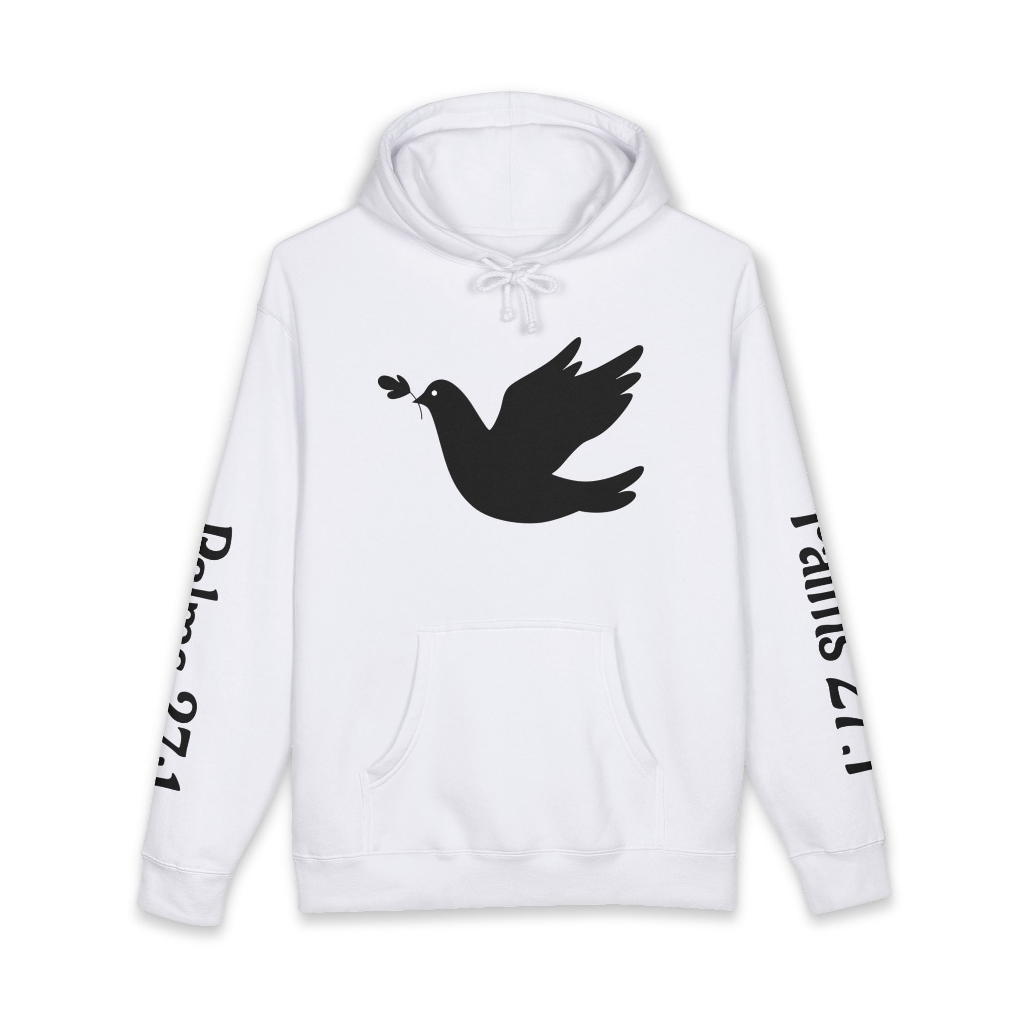 Psalm 27:1 Dove Hoodie – “The Lord is My Light & Salvation” Christian Sweatshirt | Faith Scripture Hoodie