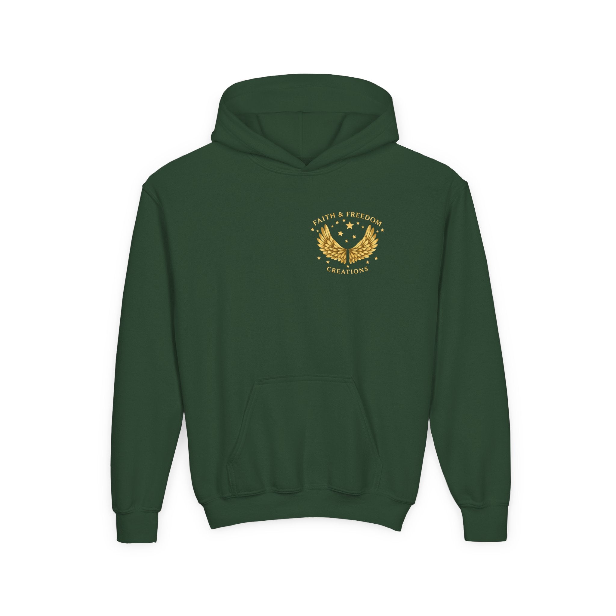 Youth “Be Kind to One Another” Hoodie – Cute Bunny Night Sky Scripture Sweatshirt