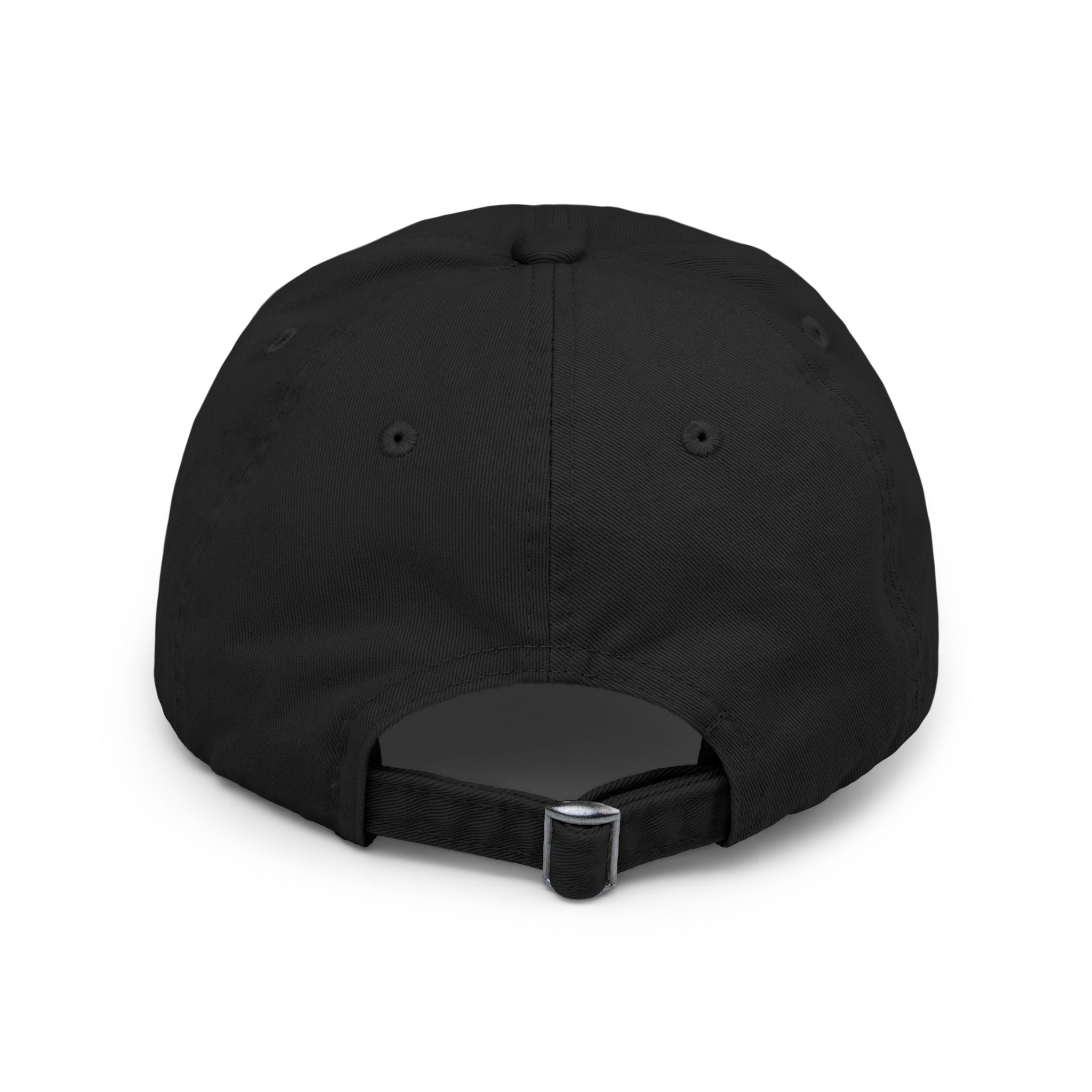 Distressed Black Cap – Psalm 23:1 Vintage Gold Emblem Hat | Faith & Freedom Creations