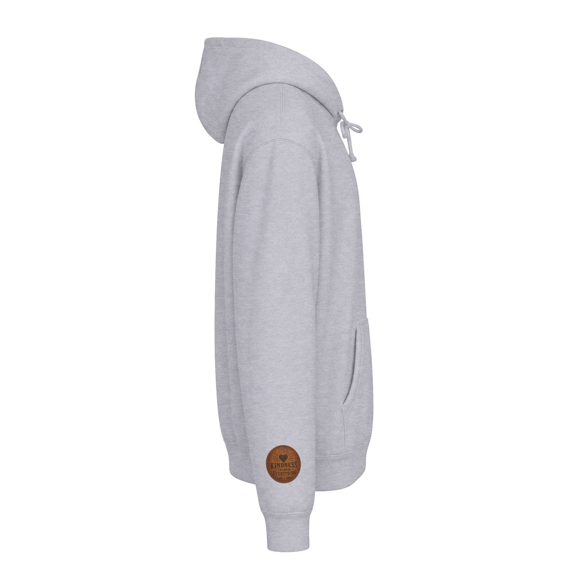 Kindness Changes Everything Heavyweight Hoodie | Vintage Patch Christian Hoodie | Inspirational Fleece Sweatshirt