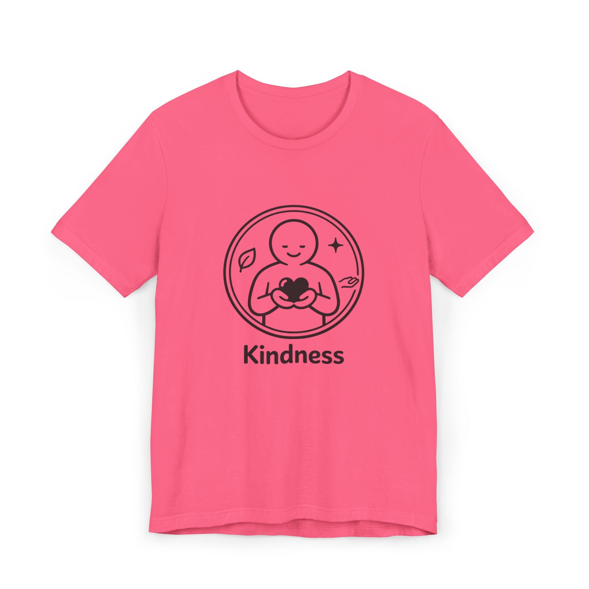 Kindness Minimalist T-Shirt | Inspirational Heart Emblem Tee | Soft Everyday Graphic Shirt