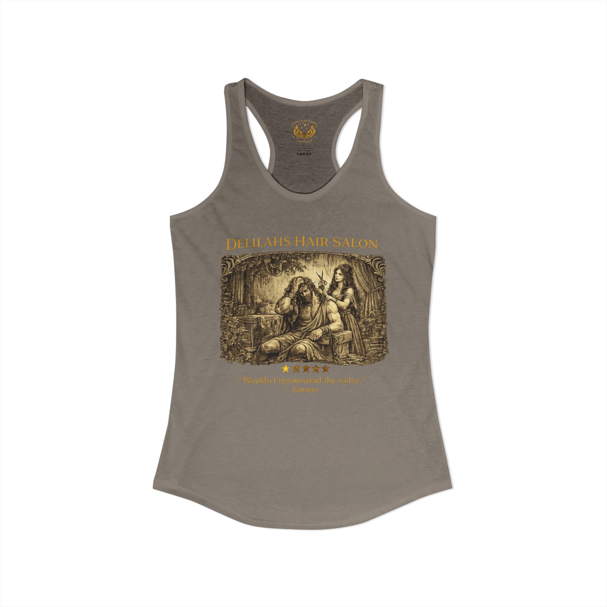 Delilah's Salon Women's Racerback Tank - Five-Star Faith Series