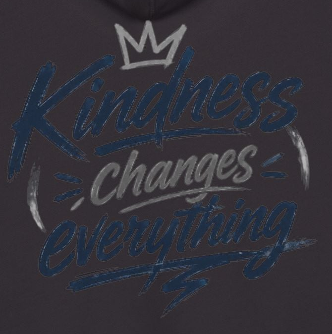 Kindness Changes Everything Hoodie – Heart Hands Graphic Inspirational Pullover