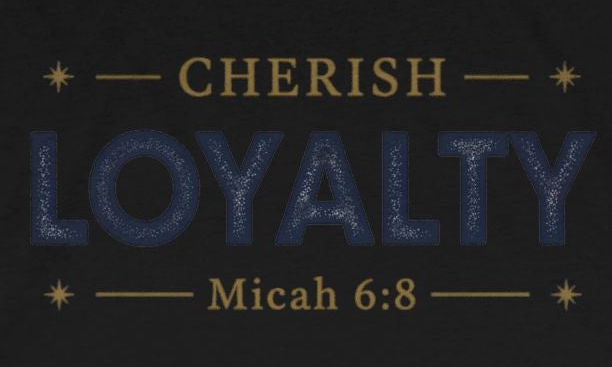 Cherish Loyalty – Women’s Racerback Tank | Inspirational Faith Graphic