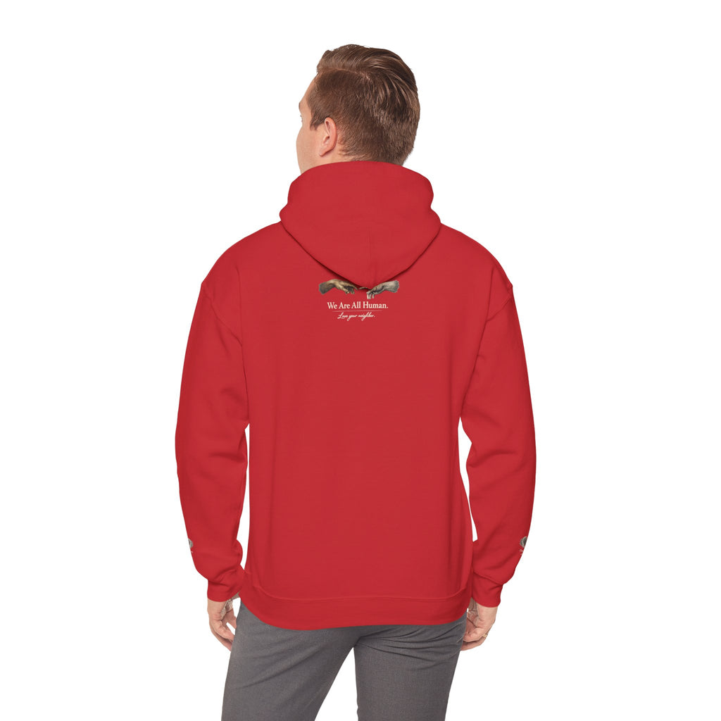 “Love People Anyway” Hoodie – Inspirational Script Graphic Sweatshirt | Compassion Message Pullover
