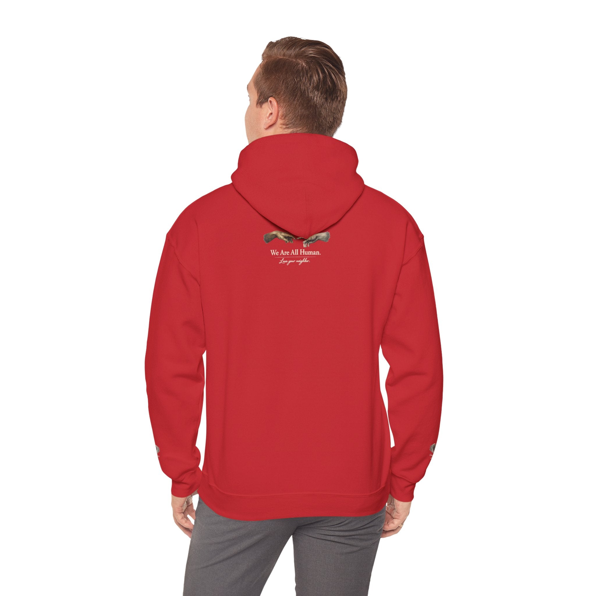 “Love People Anyway” Hoodie – Inspirational Script Graphic Sweatshirt | Compassion Message Pullover