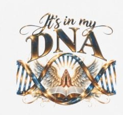It's in My DNA Christian Hoodie | Heavyweight Faith Pullover with Bible & Praying Hands