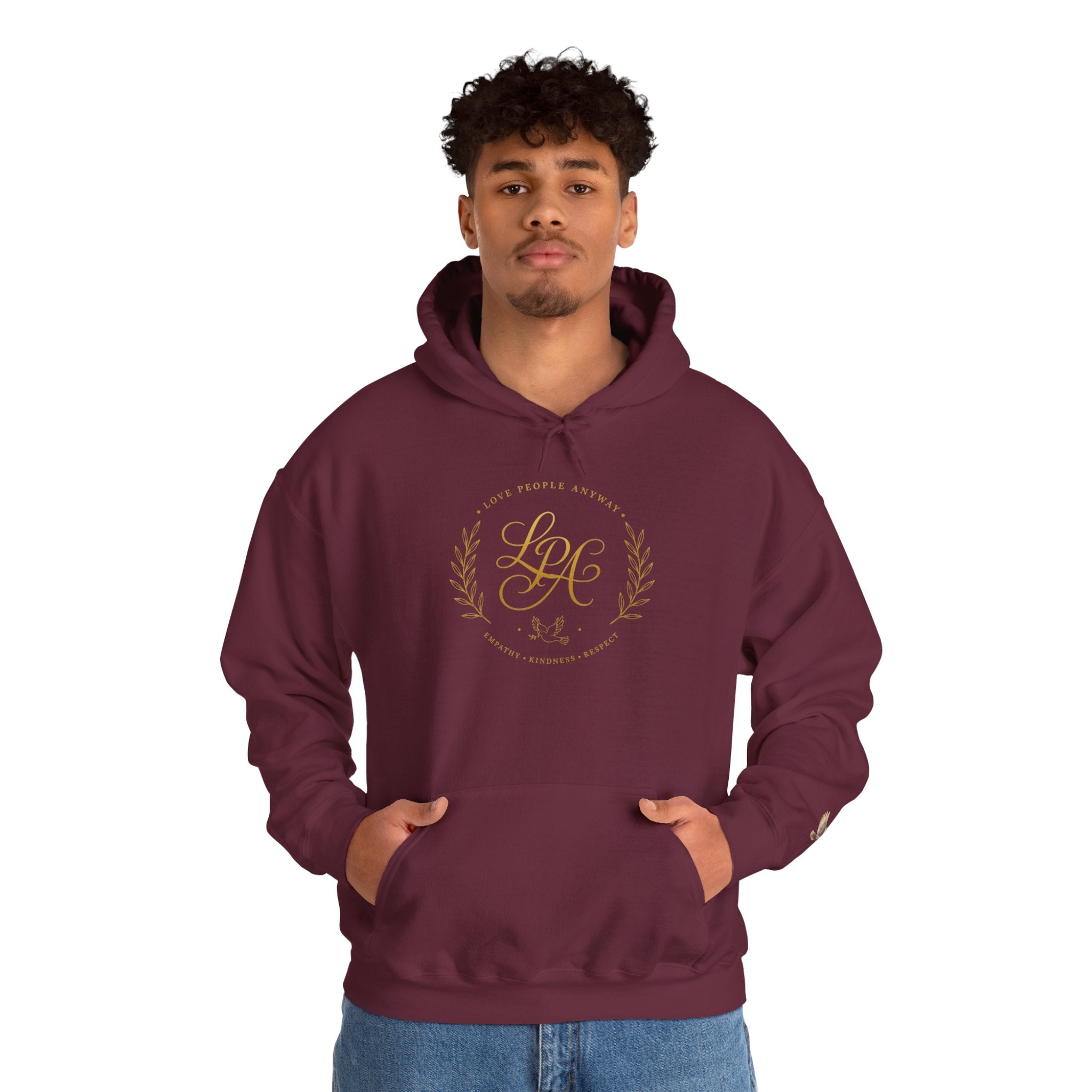 Love People Anyway Hoodie | Inspirational Christian Hooded Sweatshirt | Faith Freedom Creations