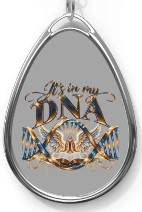 It's in My DNA Christian Pendant Necklace – Faith-Inspired Jewelry with Bible & Praying Hands