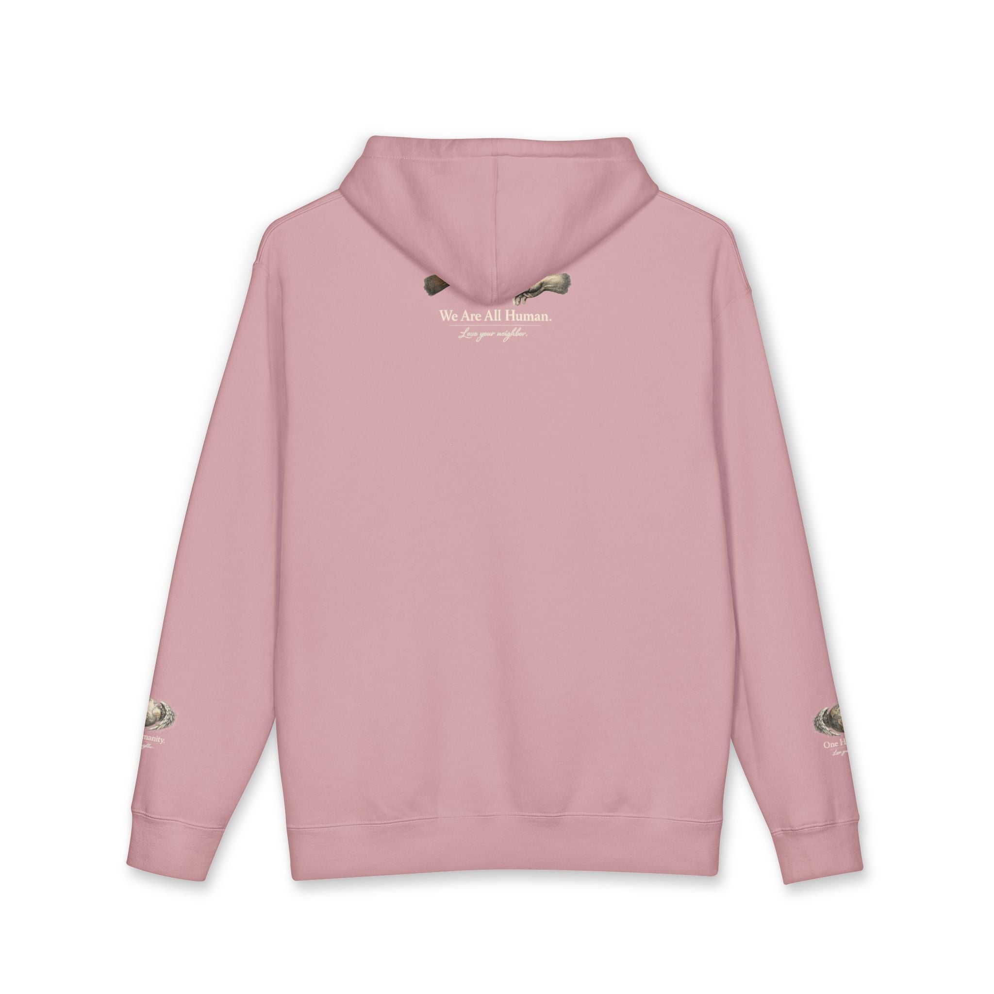“One Humanity” Hoodie – “Love Your Neighbor” Earth & Wings Graphic Sweatshirt