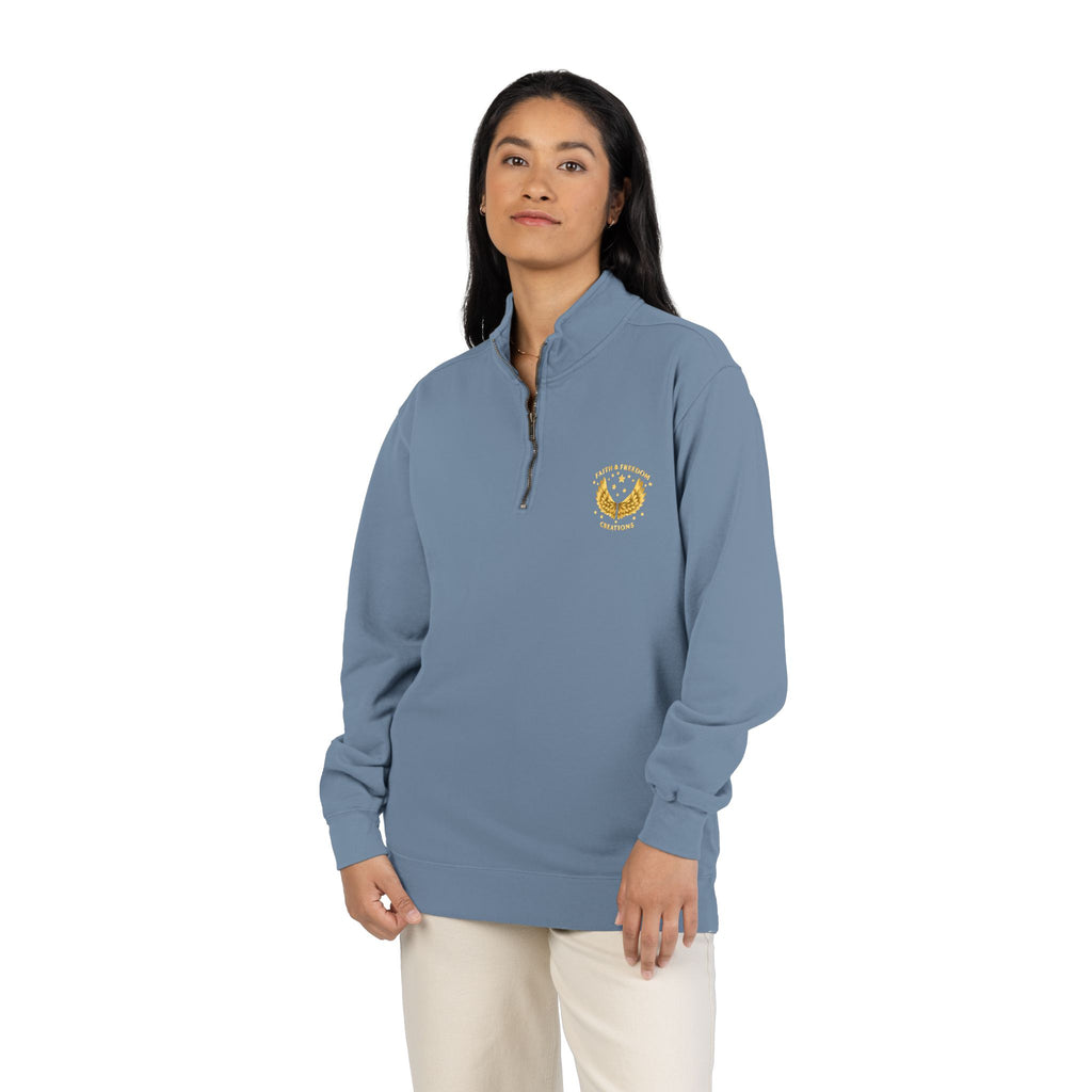 Noah – Quarter-Zip Sweatshirt | “No Room Service — Lots of Rain” Review – Five-Star Faith Series